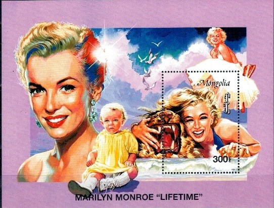 MARILYN MONROE MONGOLIA MI.BL.255**