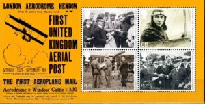 ROCZNICA POCZTY LOTNICZEJ ANGLIA MI.BL.68**