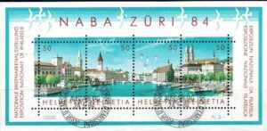 WYSTAWA FILATELISTYCZNA SZWAJCARIA MI.BL.24 KASOWANE