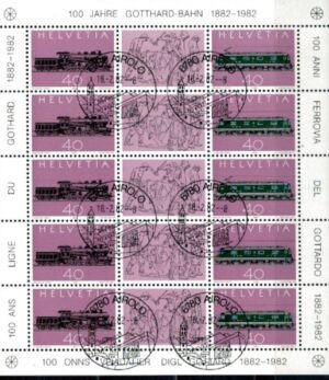 KOLEJNICTWO SZWAJCARIA MI.ARK.1214-1215 KASOWANE