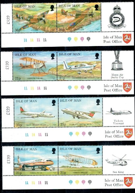 LOTNICTWO WYSPA MAN MI.722-729**