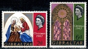 BOŻE NARODZENIE GIBRALTAR MI.205-206**