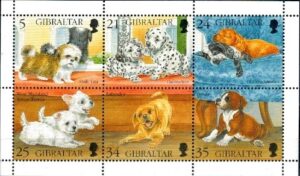 SZCZENIĘTA GIBRALTAR MI.ARK.749-754**