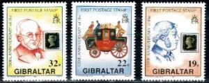 DZIEŃ ZNACZKA GIBRALTAR MI.598-600**