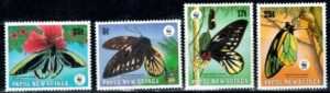 MOTYLE PAPUA NOWA GWINEA MI.574-577**