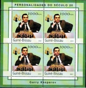 ARCYMISTRZ SZACHOWY GARRY KASPAROV GWINEA BISSAU MI.ARK.1961**