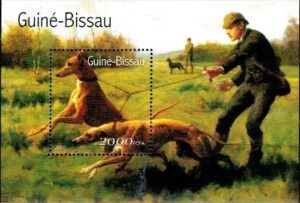 PSY MYŚLIWSKIE GWINEA BISSAU MI.BL.336**