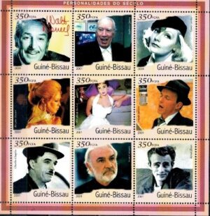 SŁAWNI AKTORZY GWINEA BISSAU MI.ARK.1893-1901**