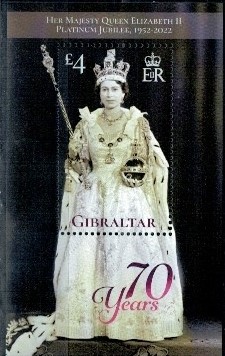 KRÓLOWA ELŻBIETA II GIBRALTAR MI.BL.151**
