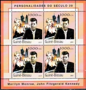 MARILYN MONROE I J.F.KENNEDY GWINEA BISSAU MI.ARK.1970**