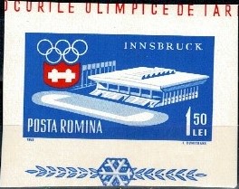 OLIMPIADA SPORTOWA RUMUNIA MI.2211** ZNACZEK Z BLOKU