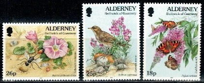 FLORA I FAUNA ALDERNEY MI.100-102**