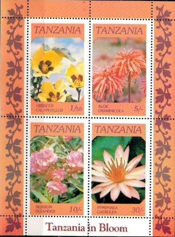 KWIATY TANZANIA MI.BL.57**