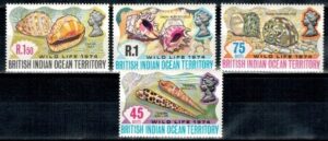 MUSZLE BRYTYJSKIE TERYTORIUM OCEANU INDYJSKIEGO MI.59-62**