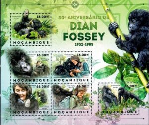 DIANA FOSSEY MOZAMBIK MI.ARK.6139-6144**