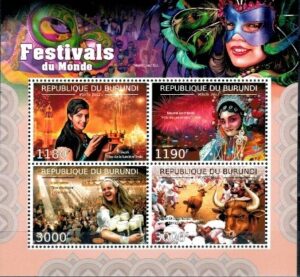 FESTIWAL BURUNDI MI.ARK.2710-2713**