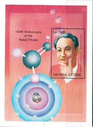 LAUREAT NAGRODY NOBLA W DZIEDZINIE FIZYKI SIERRA LEONE MI.BL.284**