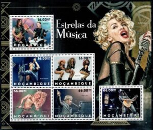 GWIAZDY MUZYKI MOZAMBIK MI.ARK.6244-6249**