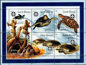 ŻÓŁWIE GWINEA BISSAU MI.ARK.1584-1589**