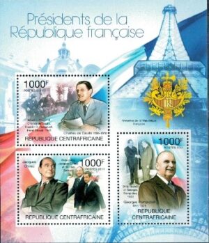 PREZYDENT ŚRODKOWA AFRYKA MI.ARK.3156-3158**