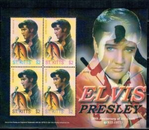 ELVIS PRESLEY ST.KITTS MI.ARK.950-953**