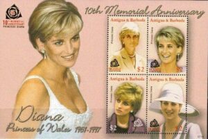 KSIĘŻNA DIANA ANTIGUA I BARBUDA MI.ARK.526-4529**