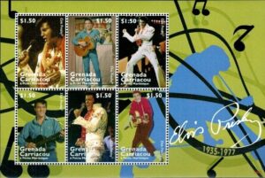 ELVIS PRESLEY GRENADA MI.ARK.4432-4437**