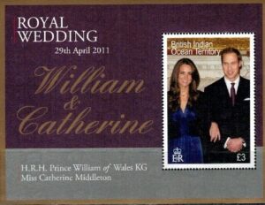 PARA KRÓLEWSKA BRYTYJSKIE TERYTORIUM OCEANU INDYJSKIEGO MI.BL.35**