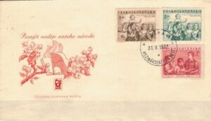 FDC DZIEŃ DZIECKA CZECHOSŁOWACJA MI.731-733