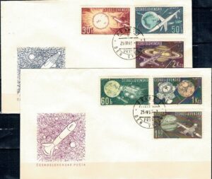 FDC LOT W KOSMOS CZECHOSŁOWACJA MI.1396-1401