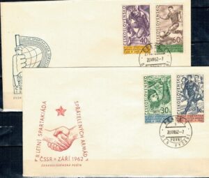 FDC SPORT CZECHOSŁOWACJA MI.1351-1354