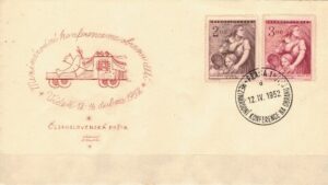 FDC DZIEŃ DZIECKA CZECHOSŁOWACJA MI.722-723