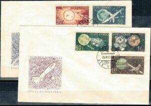 FDC LOT W KOSMOS CZECHOSŁOWACJA MI.1396-1401