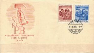 FDC RUCH OPORU CZECHOSŁOWACJA MI.719-720