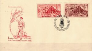 FDC ROCZNICA CZECHOSŁOWACJA MI.727-728