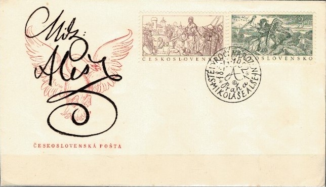 FDC HISTORIA CZECHOSŁOWACJA MI.772-773