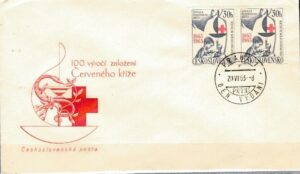 FDC CZERWONY KRZYŻ CZECHOSŁOWACJA MI.1411