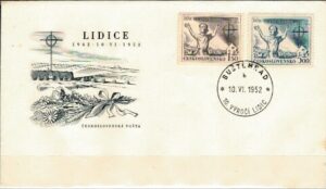 FDC ROCZNICA CZECHOSŁOWACJA MI.741-742