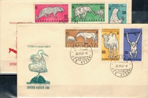 FDC ZWIERZĘTA CZECHOSŁOWACJA MI.1335-1340