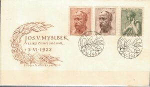 FDC SŁAWNI LUDZIE CZECHOSŁOWACJA MI.734-736