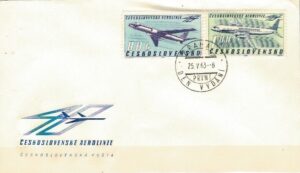 FDC LOTNICTWO CZECHOSŁOWACJA MI.1405-1406