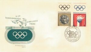 FDC OLIMPIADA CZECHOSŁOWACJA MI.1642-1643
