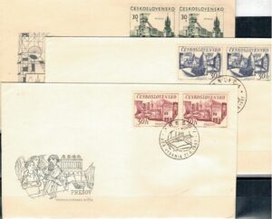 FDC ARCHITEKTURA CZECHOSŁOWACJA MI.1721-1723