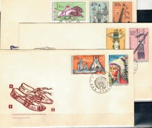 FDC INDIANIE CZECHOSŁOWACJA MI.1629-1635