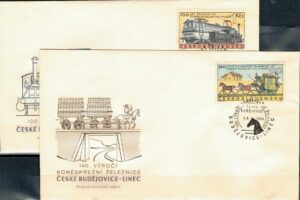 FDC KOLEJNICTWO CZECHOSŁOWACJA MI.1806-1807