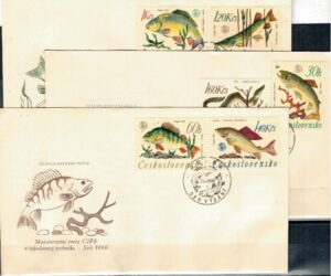 FDC RYBY CZECHOSŁOWACJA MI.1609-1614