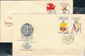 FDC POKÓJ NA ŚWIECIE CZECHOSŁOWACJA MI.1341-1344