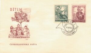 FDC DZIEŃ DZIECKA CZECHOSŁOWACJA MI.601-602