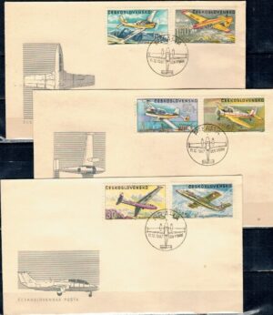 FDC SAMOLOTY CZECHOSŁOWACJA MI.1755-1760