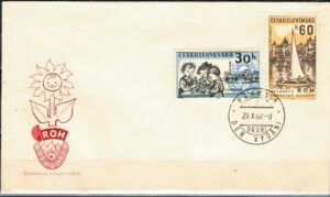 FDC DZIEŃ DZIECKA CZECHOSŁOWACJA MI.1362-1363